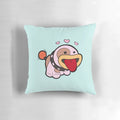A soft, plush Poochy pillow from the Yoshi's Crafted World video game for Nintendo Switch.