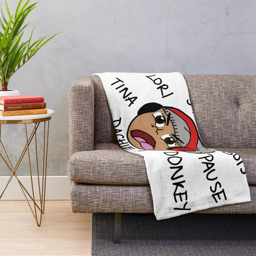 Dashie YouTube-inspired plush blanket