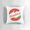 Disabled Babybel-inspired plush pillow with fun, whimsical design