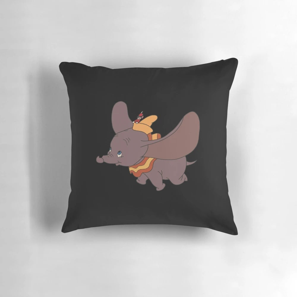 Soft and cuddly Dumbo-inspired plush pillow, perfect for a child's bedroom or nursery