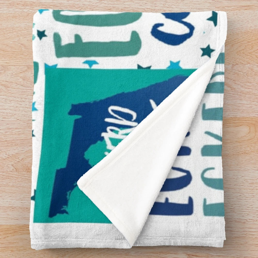 Eckerd College inspired plush blanket