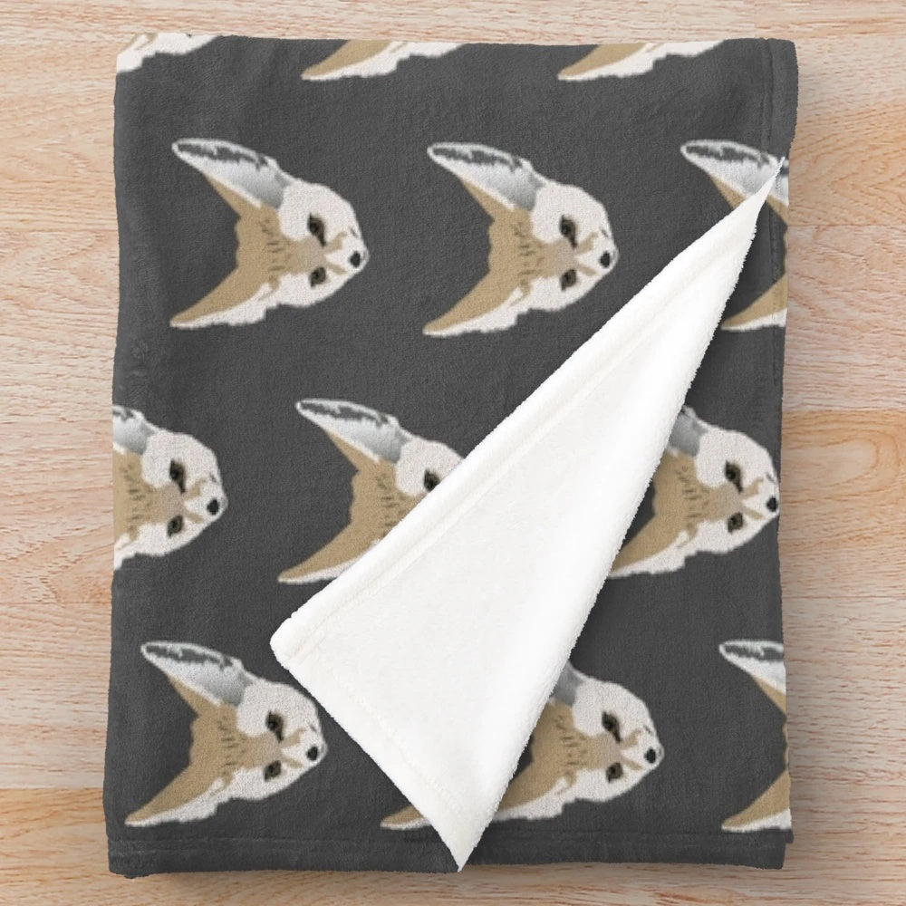 Soft and cuddly Fennec Fox plush blanket for home decor