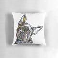 A soft, plush French Bulldog pillow perfect for dog lovers and pet owners.