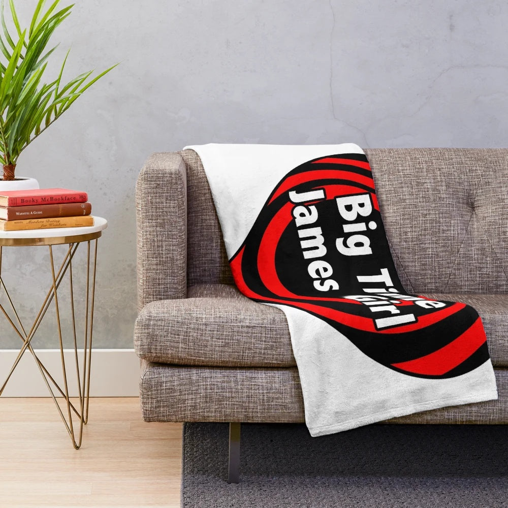 Big Time Rush themed heart print plush blanket
