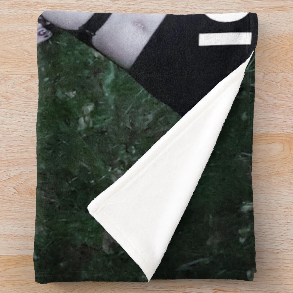 Plush blanket featuring the logo and artwork of the Russian band IC3PEAK
