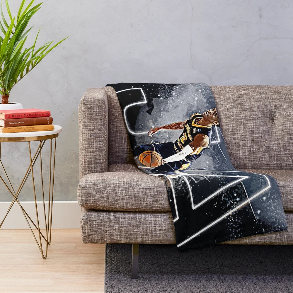 Plush blanket featuring Memphis Grizzlies player Ja Morant