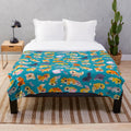 Leopard gecko plush blanket