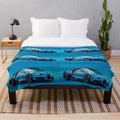Blue plush blanket