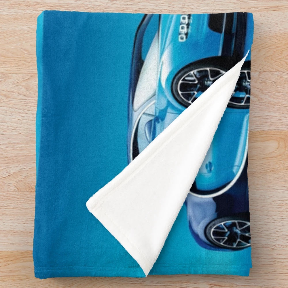 Blue plush blanket