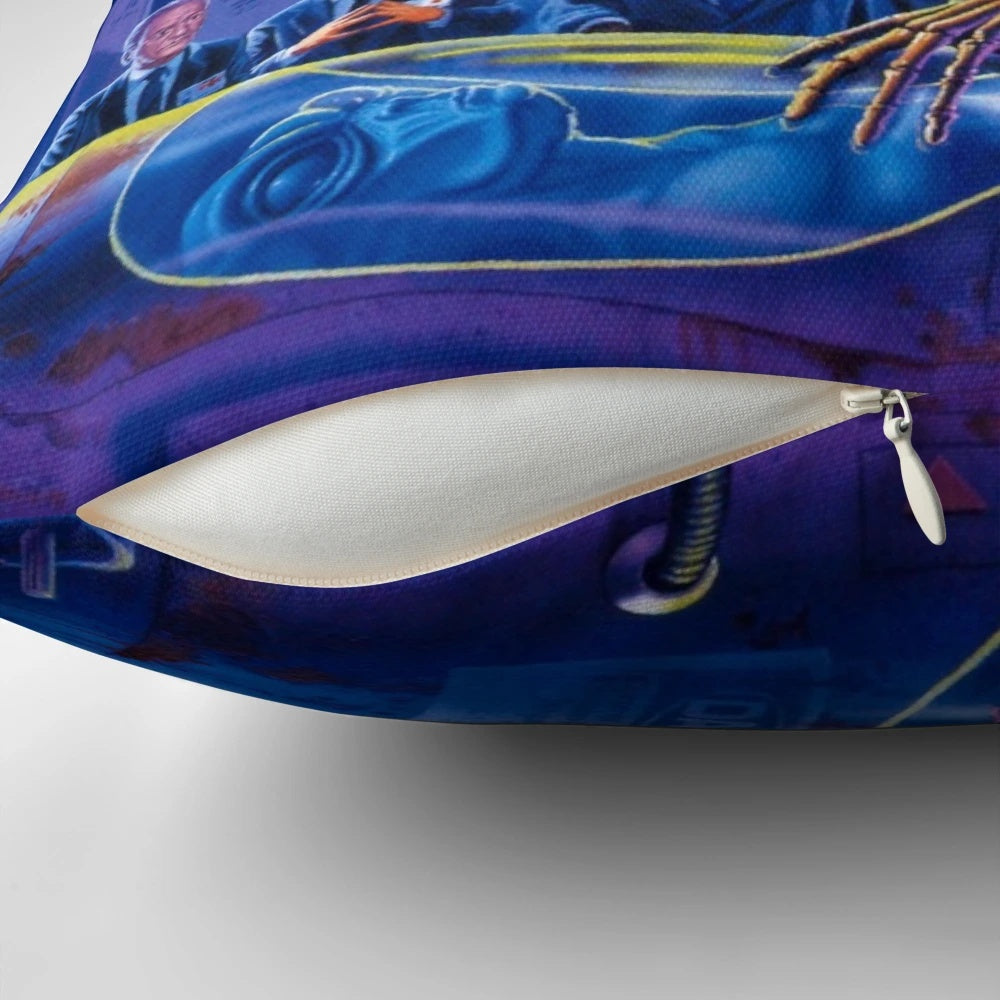 Comfortable megadeth-themed pillow with a lion design