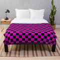 Soft and cozy plush blanket with missing texture pattern inspired by popular Valve games