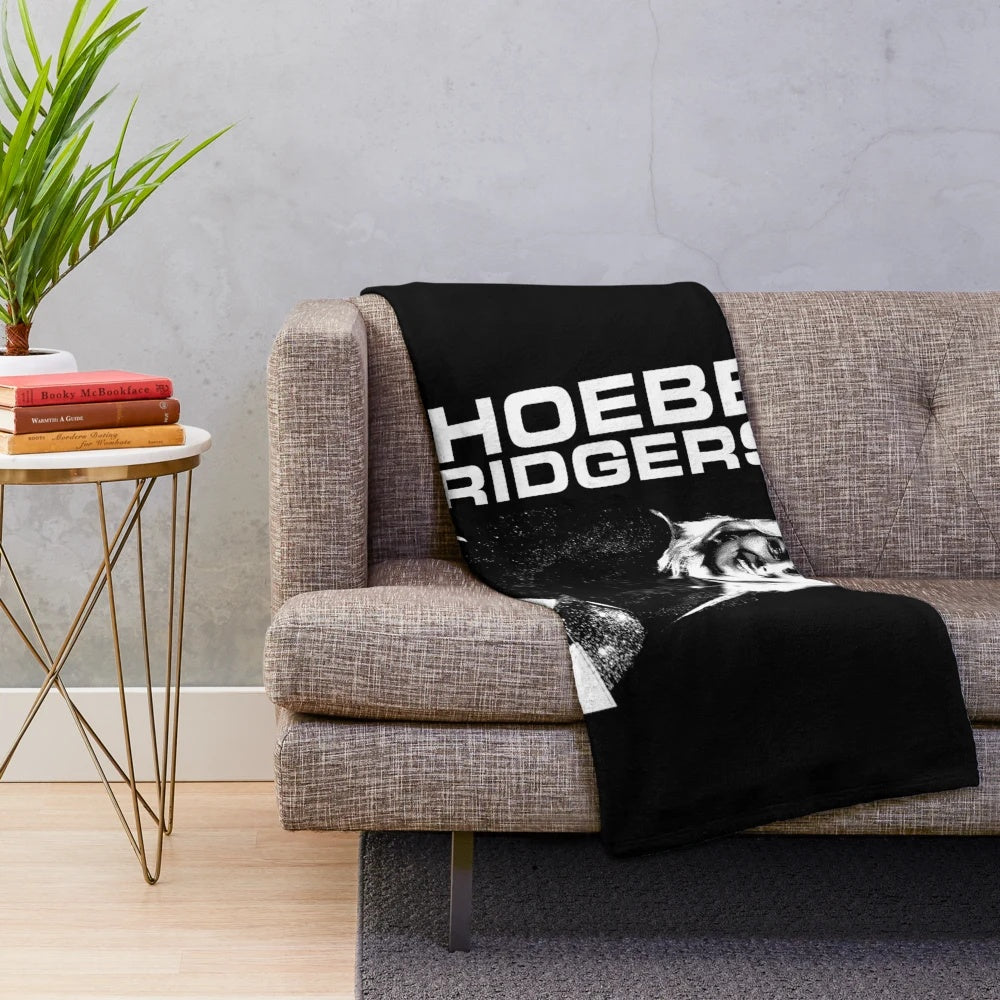Phoebe Bridgers-inspired plush blanket with moon design