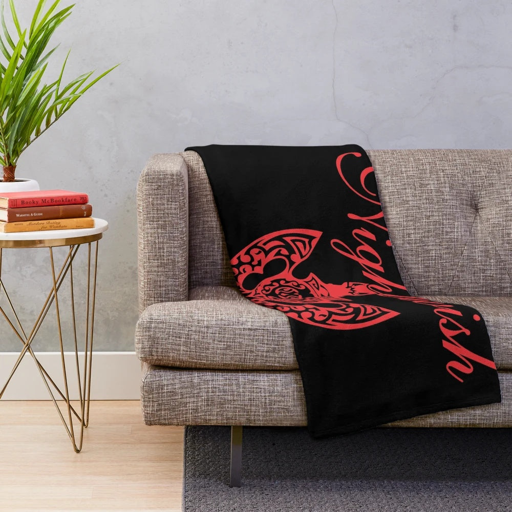 Nightwish-inspired plush blanket with band logo