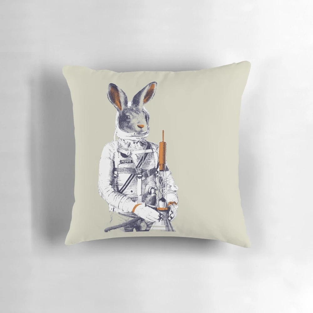 Soft, plush Peppy Hare pillow from the Star Fox video game series