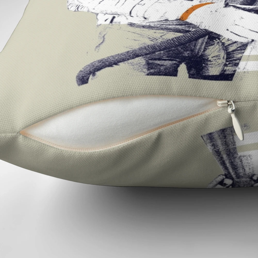 Soft, plush Peppy Hare pillow from the Star Fox video game series