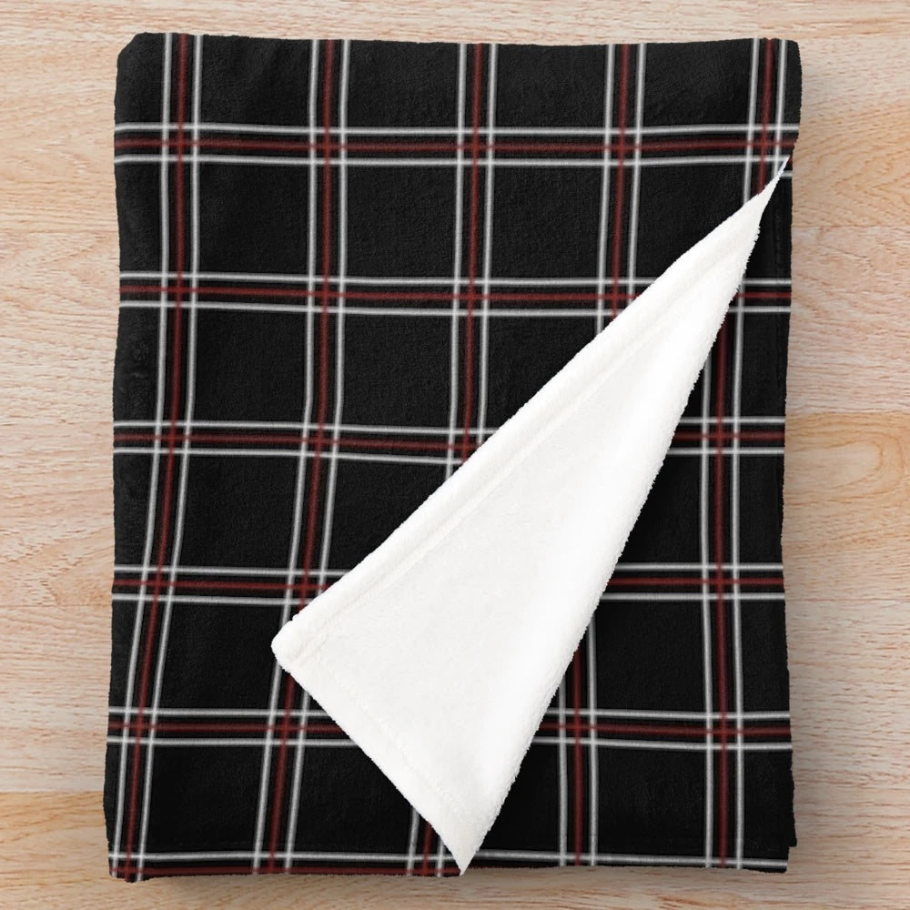 Soft and cozy plaid plush blanket inspired by Shujin Academy from Persona 5