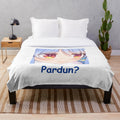 Soft and cozy plush blanket featuring an anime-inspired design