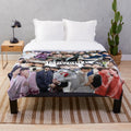 Soft and cozy plush blanket featuring anime-inspired MewGulf design