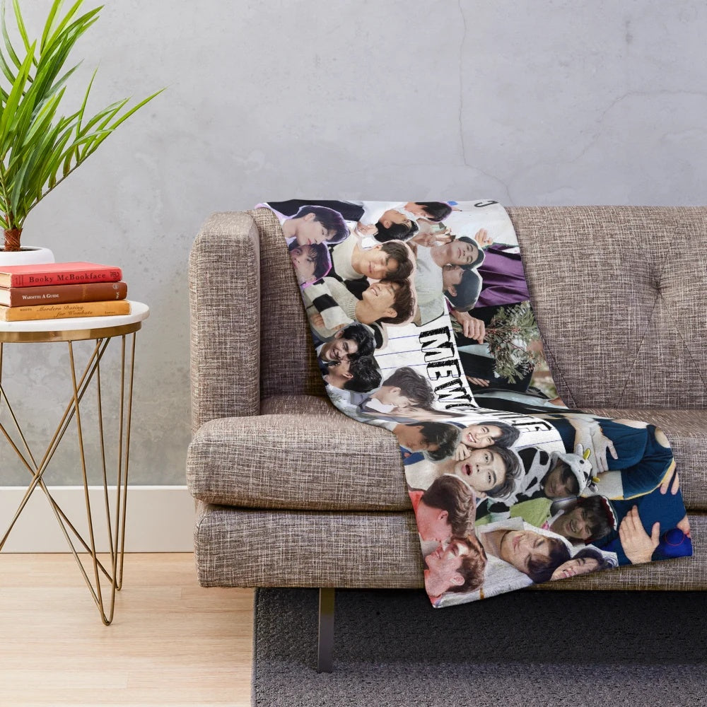 Soft and cozy plush blanket featuring anime-inspired MewGulf design
