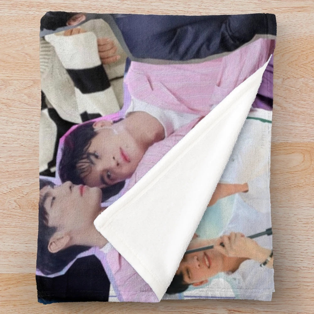 Soft and cozy plush blanket featuring anime-inspired MewGulf design