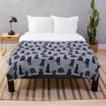 Soft and plush black labrador retriever throw blanket