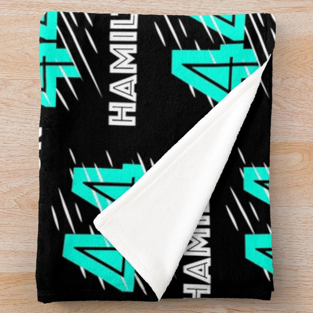 Lewis Hamilton's F1 Car Inspired Plush Blanket
