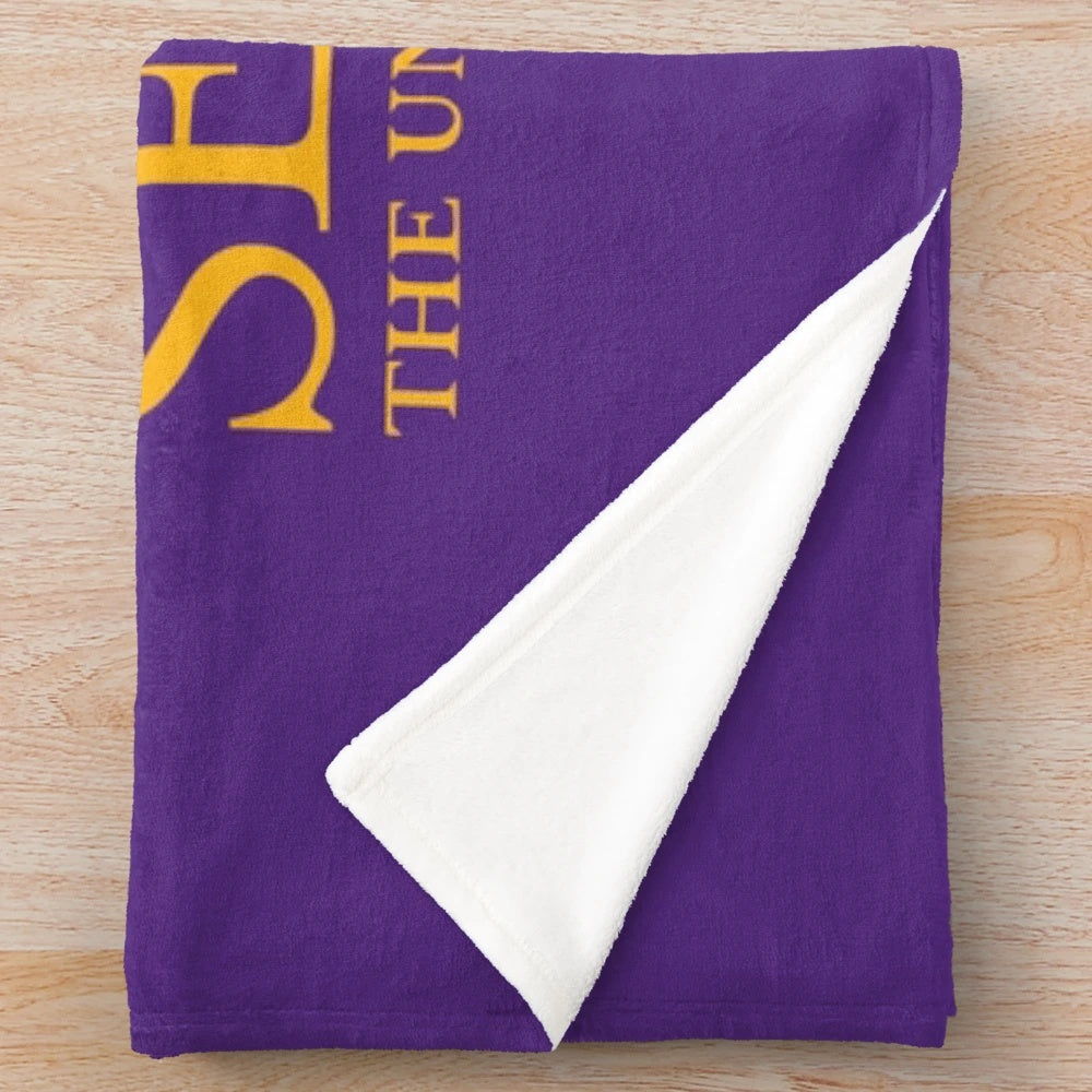 Plush blanket with Sewanee, The University of the South logo