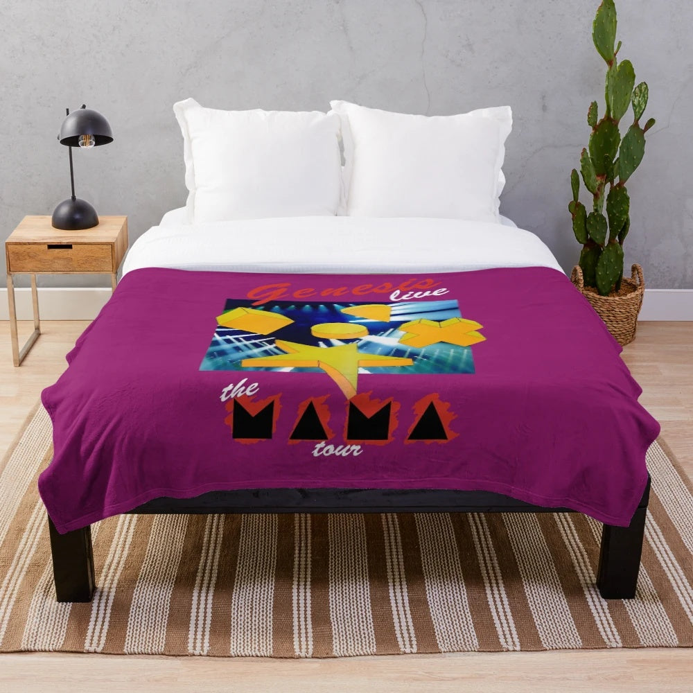 Genesis Plush Blanket featuring the iconic band logo