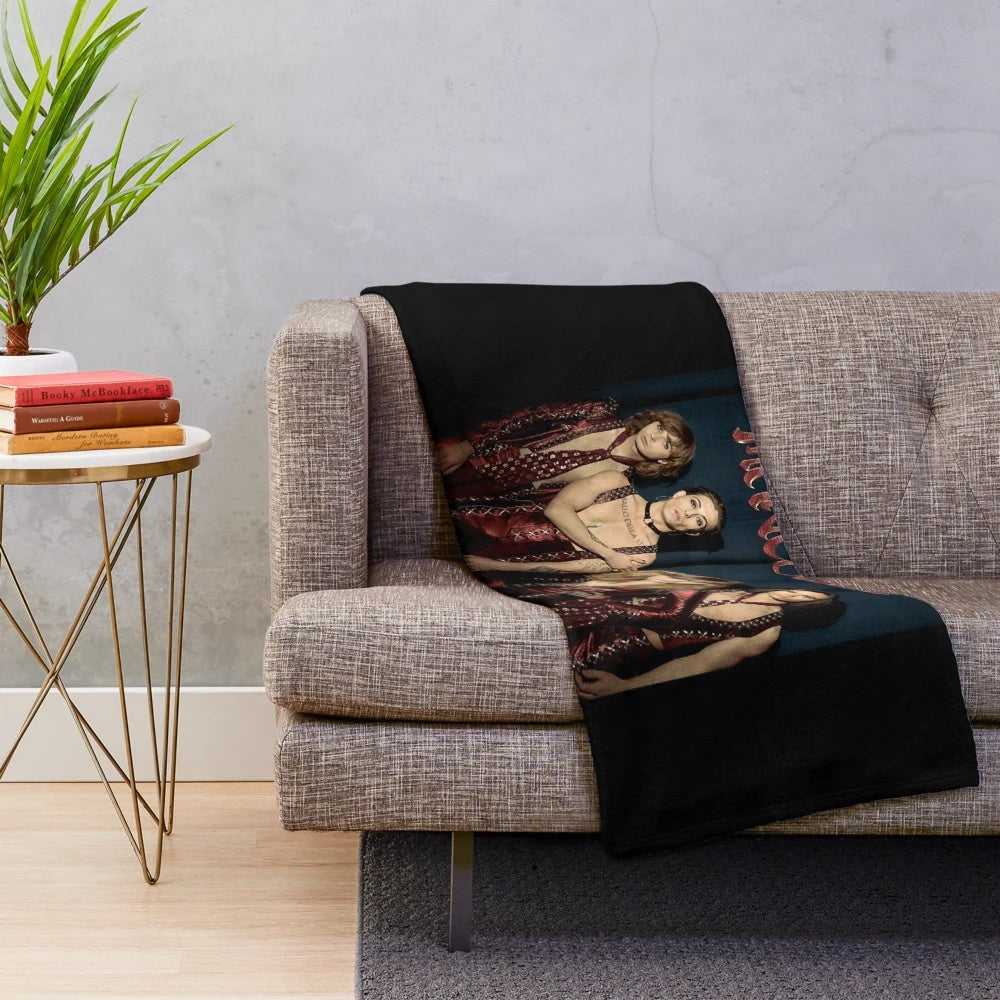 Soft Plush Blanket with Måneskin Band Logo