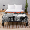 Soft and cozy plush blanket featuring pop punk band design