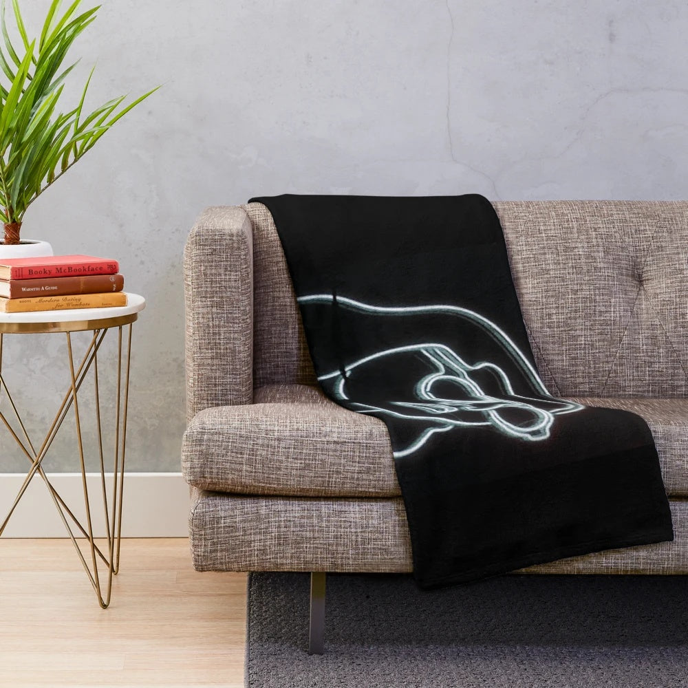 Cozy plush blanket featuring artwork of the rock band The Courteeners