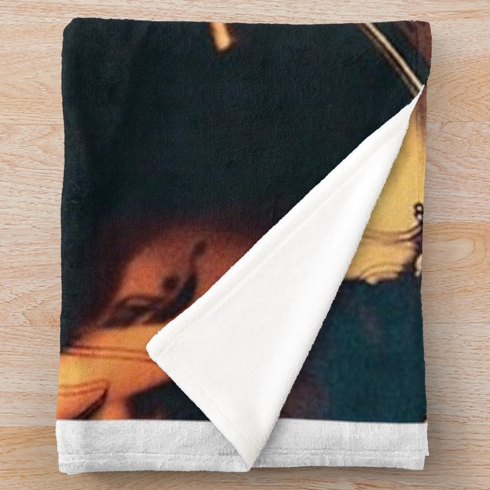 Soft plush blanket featuring alternative rock artist Elliott Smith's album artwork