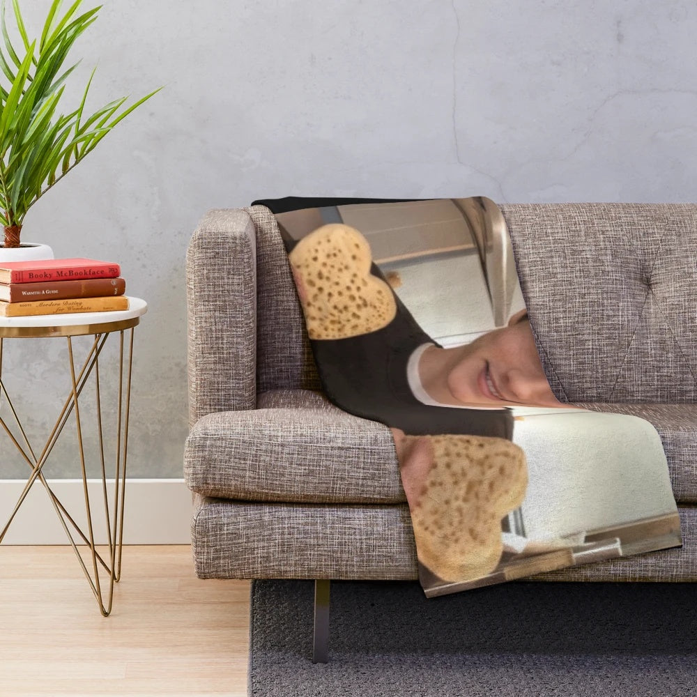 Soft, plush blanket featuring a design inspired by the Netflix series Enola Holmes