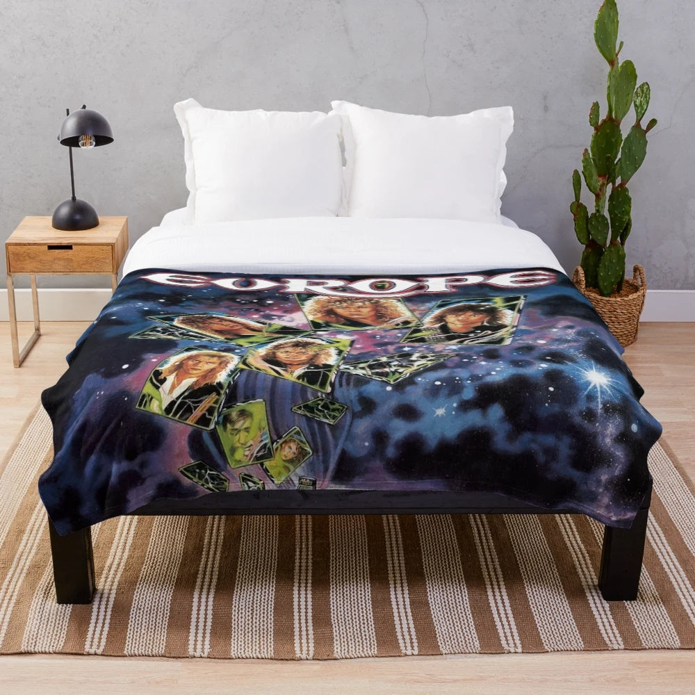 Soft Plush Blanket with Foureb Europe Band's "War Of Kings" Design