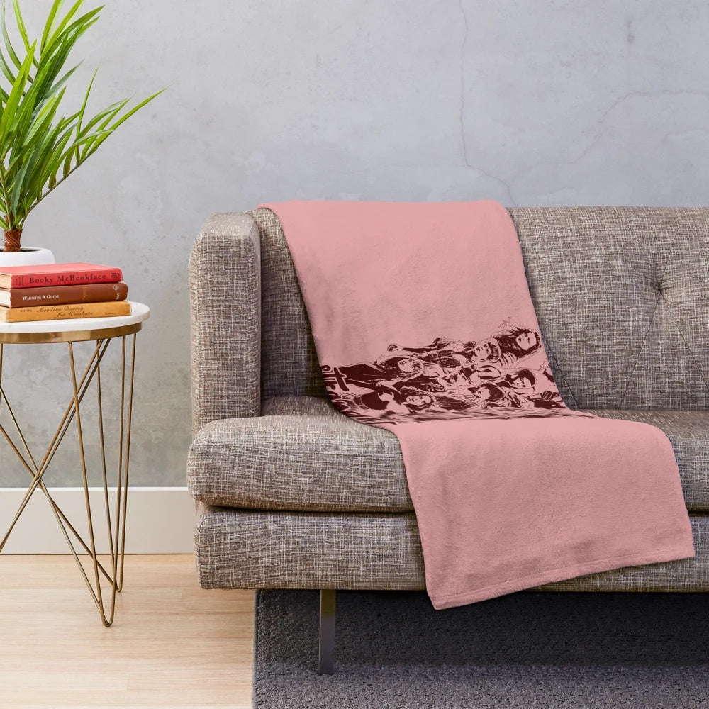 Soft and cozy plush blanket featuring Stranger Things design