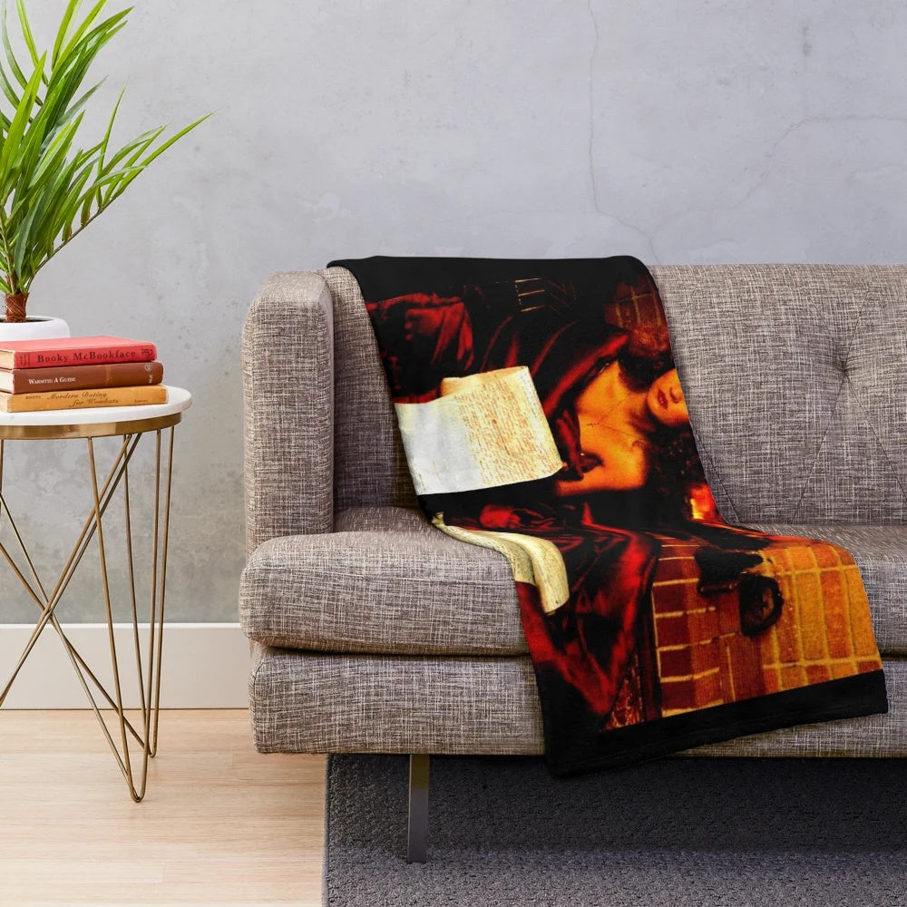 Soft plush blanket featuring a Teena Marie-inspired design