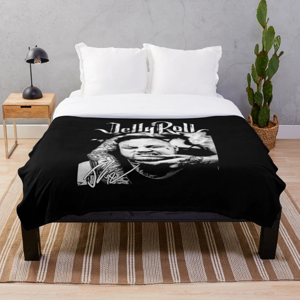 Cozy Jelly Roll Country Music Plush Blanket