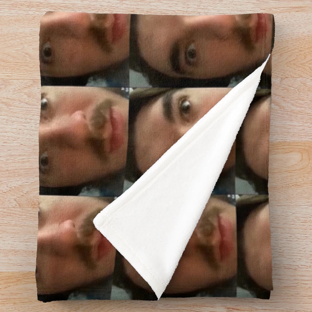 jschlatt plush blanket featuring the popular Twitch streamer