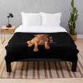 Cozy red labrador retriever plush blanket for dog moms
