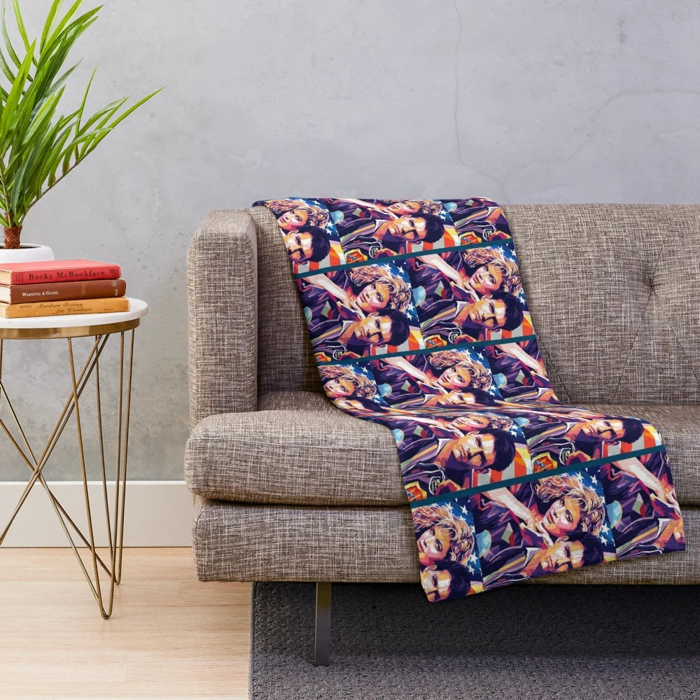 Soft and cozy plush blanket inspired by the Top Gun movie