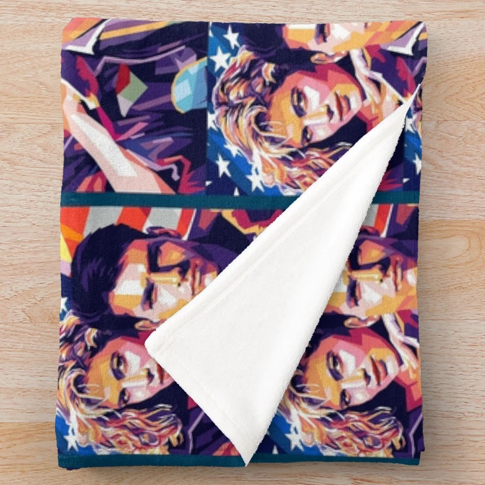 Soft and cozy plush blanket inspired by the Top Gun movie