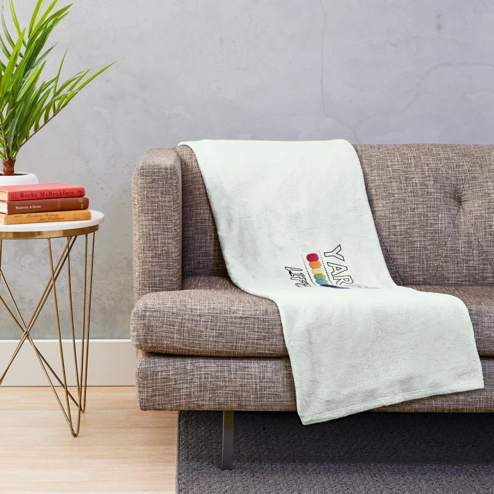 Soft and Cozy Plush Yarn Blanket for Crafting Enthusiasts