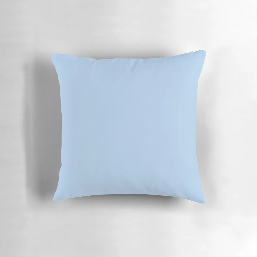 Soft powder blue decorative pillow for home or bedroom decor