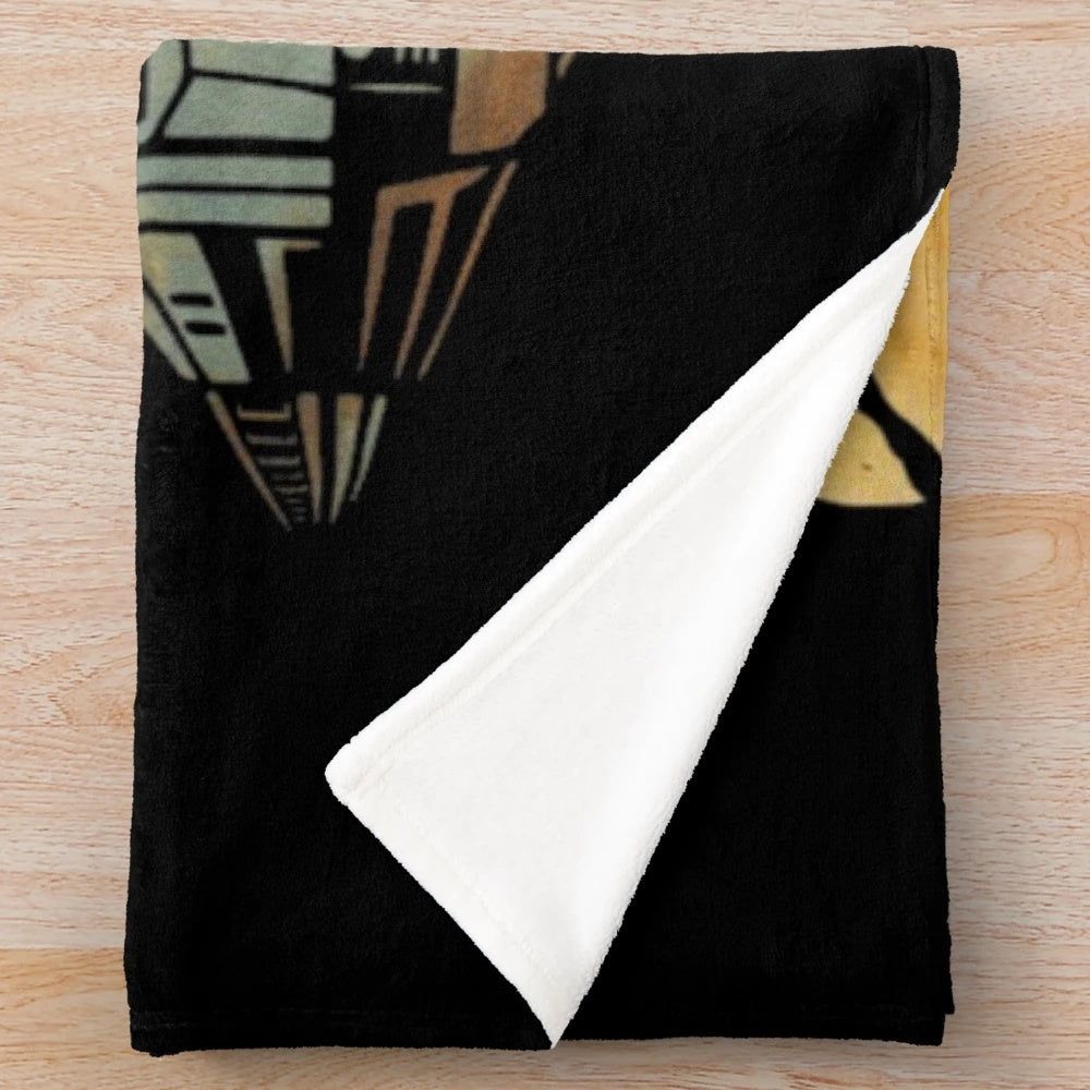 Silverstein-inspired plush blanket with band name and album titles
