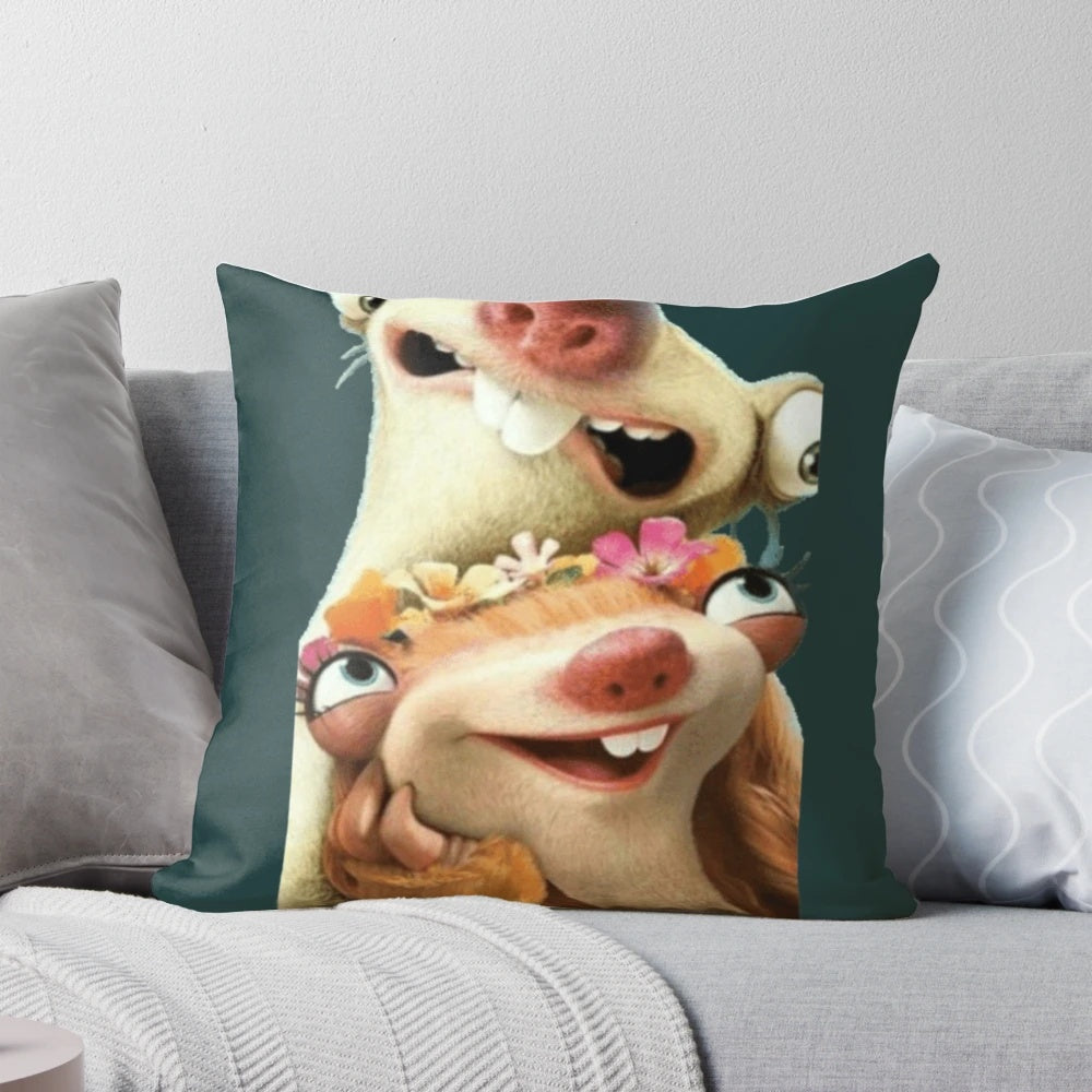 Soft, plush Sonic the Hedgehog Sid the Sloth65 pillow featuring the iconic Green Hill Zone from the Sonic the Hedgehog video game series.