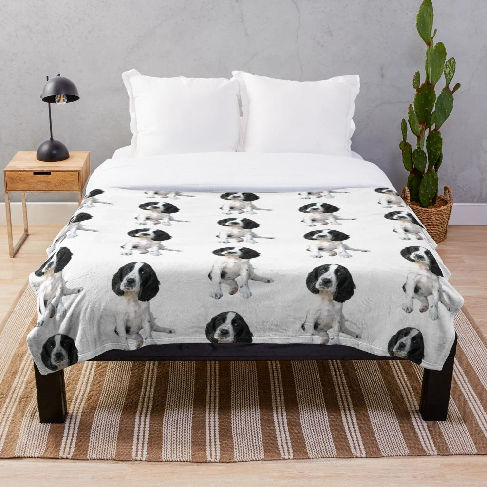 Sprocker Spaniel Plush Blanket