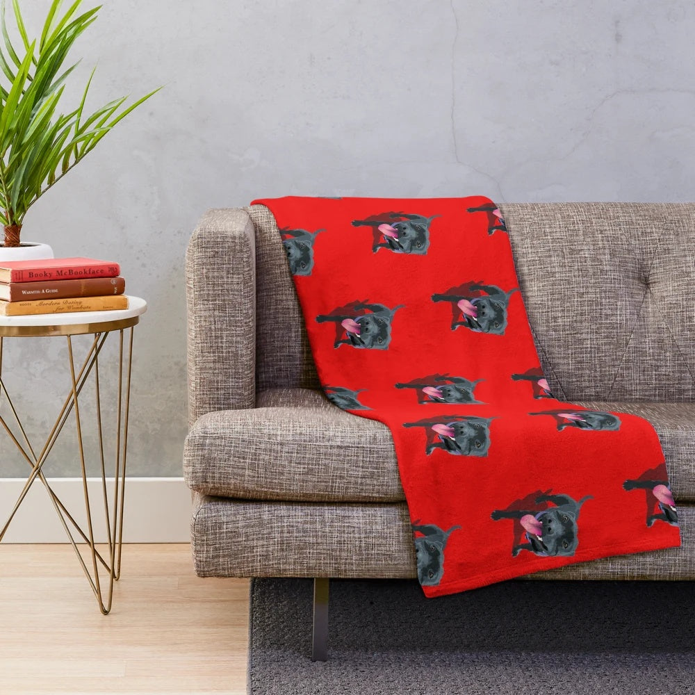 Staffordshire Bull Terrier Plush Blanket for Pet Owners