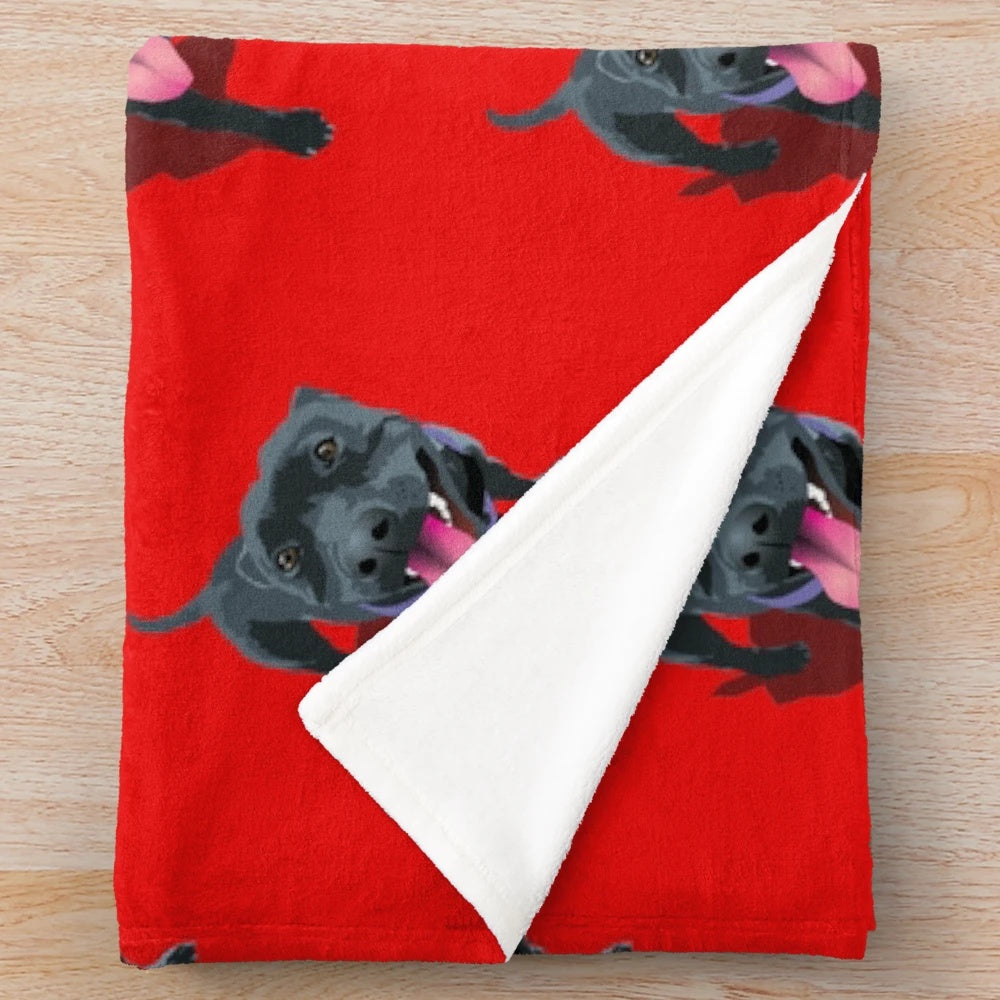 Staffordshire Bull Terrier Plush Blanket for Pet Owners