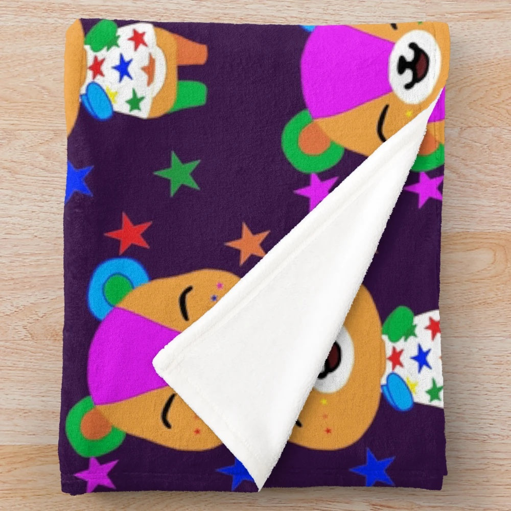 Stitches Plush Blanket - Soft, Fuzzy Animal Crossing Inspired Bedding