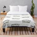 Trinity College-inspired plush blanket
